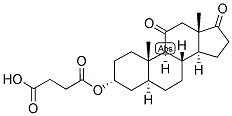 5-ALPHA-ANDROSTAN-3-ALPHA-OL-11,17-DIONE HEMISUCCINATE Struktur