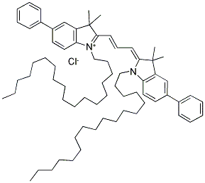 1,1'-DIOCTADECYL-5,5'-DIPHENYL-3,3,3',3'-TETRAMETHYLINDOCARBOCYANINE CHLORIDE Struktur