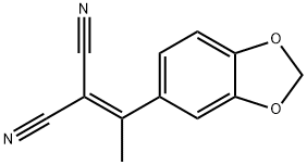 2-[1-(1,3-BENZODIOXOL-5-YL)ETHYLIDENE]MALONONITRILE Struktur