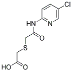 2-[(2-[(5-CHLORO-2-PYRIDYL)AMINO]-2-OXOETHYL)THIO]ACETIC ACID Struktur