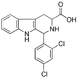 1-(2,4-DICHLOROPHENYL)-2,3,4,9-TETRAHYDRO-1H-BETA-CARBOLINE-3-CARBOXYLIC ACID Struktur