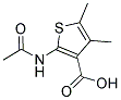 2-(ACETYLAMINO)-4,5-DIMETHYLTHIOPHENE-3-CARBOXYLIC ACID Struktur