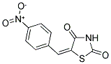 5-[(E)-(4-NITROPHENYL)METHYLIDENE]-1,3-THIAZOLANE-2,4-DIONE Struktur