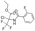 ETHYL 2-CHLORO-3,3,3-TRIFLUORO-2-[(2-FLUOROBENZOYL)AMINO]PROPANOATE Struktur