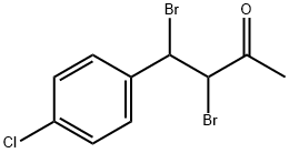 3,4-DIBROMO-4-(4-CHLOROPHENYL)-2-BUTANONE Struktur