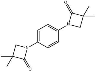 1-[4-(3,3-DIMETHYL-2-OXO-1-AZETANYL)PHENYL]-3,3-DIMETHYL-2-AZETANONE Struktur