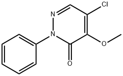 5-CHLORO-4-METHOXY-2-PHENYL-3(2H)-PYRIDAZINONE Struktur