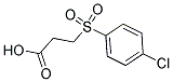 3-(4-CHLORO-BENZENESULFONYL)-PROPIONIC ACID Struktur