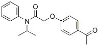 2-(4-ACETYL-PHENOXY)-N-ISOPROPYL-N-PHENYL-ACETAMIDE Struktur