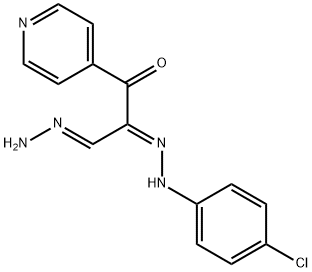 2-[2-(4-CHLOROPHENYL)HYDRAZONO]-3-OXO-3-(4-PYRIDINYL)PROPANAL HYDRAZONE Struktur