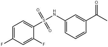 N-(3-ACETYLPHENYL)-2,4-DIFLUOROBENZENESULFONAMIDE Struktur