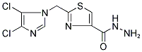 2-[(4,5-DICHLORO-1H-IMIDAZOL-1-YL)METHYL]-1,3-THIAZOLE-4-CARBOHYDRAZIDE Struktur