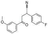 2-(4-FLUOROPHENYL)-4-(3-METHOXYPHENYL)-4-OXOBUTANENITRILE Struktur