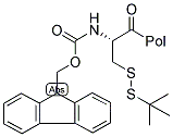 FMOC-CYS(TBUTHIO)-WANG RESIN Struktur