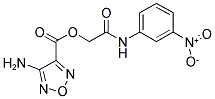 2-[(3-NITROPHENYL)AMINO]-2-OXOETHYL 4-AMINO-1,2,5-OXADIAZOLE-3-CARBOXYLATE Struktur