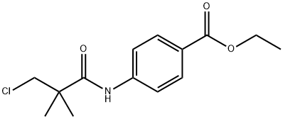 ETHYL 4-[(3-CHLORO-2,2-DIMETHYLPROPANOYL)AMINO]BENZENECARBOXYLATE Struktur