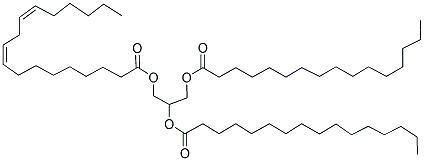 1,2-PALMITIN-3-LINOLEIN Struktur