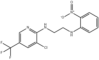 N-[3-CHLORO-5-(TRIFLUOROMETHYL)-2-PYRIDINYL]-N-[2-(2-NITROANILINO)ETHYL]AMINE Struktur