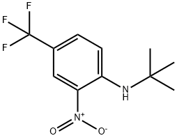 N-TERT-BUTYL-2-NITRO-4-(TRIFLUOROMETHYL)ANILINE Struktur