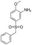 2-METHOXY-5-PHENYLMETHANESULFONYL-PHENYLAMINE Struktur