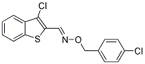 3-CHLORO-1-BENZOTHIOPHENE-2-CARBALDEHYDE O-(4-CHLOROBENZYL)OXIME Struktur