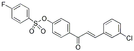 4-[3-(3-CHLOROPHENYL)ACRYLOYL]PHENYL 4-FLUOROBENZENE-1-SULFONATE Struktur