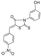 (5Z)-3-(3-HYDROXYPHENYL)-5-(4-NITROBENZYLIDENE)-2-THIOXO-1,3-THIAZOLIDIN-4-ONE Struktur