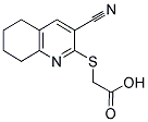 (3-CYANO-5,6,7,8-TETRAHYDRO-QUINOLIN-2-YLSULFANYL)-ACETIC ACID Struktur