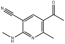 5-ACETYL-6-METHYL-2-(METHYLAMINO)NICOTINONITRILE Struktur