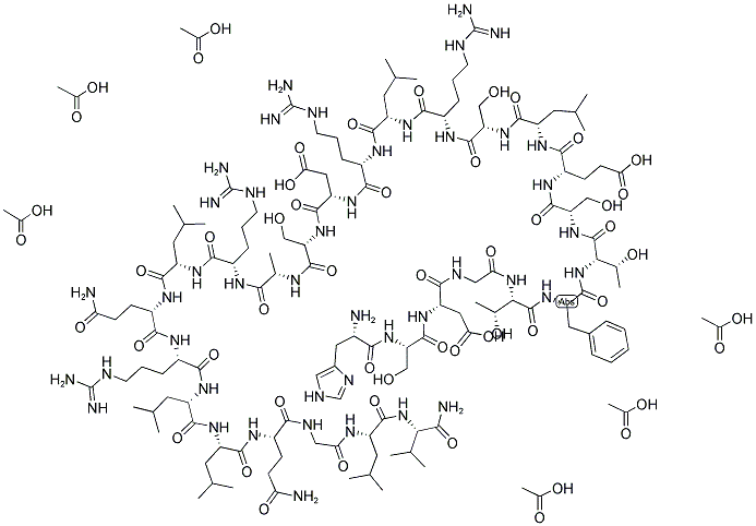 SECRETIN, HEXAACETATE, PORCINE Struktur