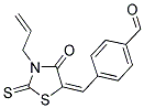 4-[(3-ALLYL-4-OXO-2-THIOXO-1,3-THIAZOLIDIN-5-YLIDENE)METHYL]BENZALDEHYDE Struktur