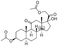 5-ALPHA-PREGNAN-3-BETA, 17,21-TRIOL-11,20-DIONE 3,21-DIACETATE Struktur