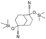 2,6-DI[(1,1,1-TRIMETHYLSILYL)OXY]BICYCLO[3.3.1]NONANE-2,6-DICARBONITRILE Struktur