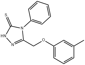 4-PHENYL-5-M-TOLYLOXYMETHYL-4H-[1,2,4]TRIAZOLE-3-THIOL Struktur