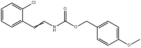 4-METHOXYBENZYL N-(2-CHLOROSTYRYL)CARBAMATE Struktur