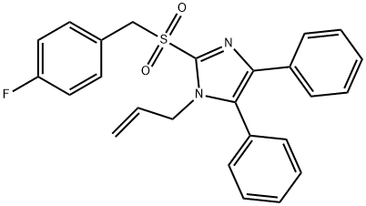 1-ALLYL-2-[(4-FLUOROBENZYL)SULFONYL]-4,5-DIPHENYL-1H-IMIDAZOLE Struktur