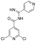 N4-IMINO(4-PYRIDYL)METHYL-2,6-DICHLOROISONICOTINAMIDE Struktur