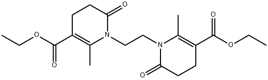 ETHYL 1-(2-[5-(ETHOXYCARBONYL)-6-METHYL-2-OXO-3,4-DIHYDRO-1(2H)-PYRIDINYL]ETHYL)-2-METHYL-6-OXO-1,4,5,6-TETRAHYDRO-3-PYRIDINECARBOXYLATE Struktur