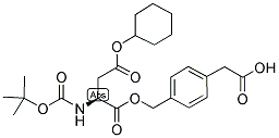 BOC-L-ASP(OCHX)-O-CH2-PHI-CH2-COOH Struktur