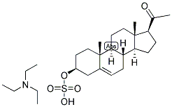 5-PREGNEN-3-BETA-OL-20-ONE SULPHATE TRIETHYL AMMONIUM SALT Struktur