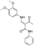 2-ACETYL-3-((3,4-DIMETHOXYPHENYL)AMINO)-N-PHENYLPROP-2-ENAMIDE Struktur