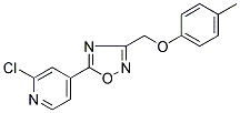 5-(2-CHLORO-4-PYRIDYL)-3-[(4-METHYLPHENOXY)METHYL]-1,2,4-OXADIAZOLE Struktur