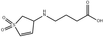 4-(1,1-DIOXO-2,3-DIHYDRO-1H-1LAMBDA6-THIOPHEN-3-YLAMINO)-BUTYRIC ACID Struktur