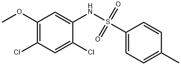 N-(2,4-DICHLORO-5-METHOXYPHENYL)-4-METHYLBENZENESULFONAMIDE Struktur