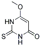 6-METHOXY-2-THIOXO-2,3-DIHYDRO-1H-PYRIMIDIN-4-ONE Struktur