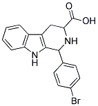 1-(4-BROMOPHENYL)-2,3,4,9-TETRAHYDRO-1H-BETA-CARBOLINE-3-CARBOXYLIC ACID Struktur