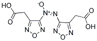 (4-([4-(CARBOXYMETHYL)-1,2,5-OXADIAZOL-3-YL]-NON-AZOXY)-1,2,5-OXADIAZOL-3-YL)ACETIC ACID Struktur