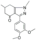 3-(3,4-DIMETHOXYPHENYL)-1,6-DIMETHYL-5,6,7-TRIHYDRO1H-INDAZOL-4-ONE Struktur