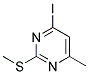 4-IODO-6-METHYL-2-METHYLTHIO-PYRIMIDINE Struktur