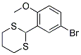 2-(5-BROMO-2-METHOXYPHENYL)-1,3-DITHIANE Struktur